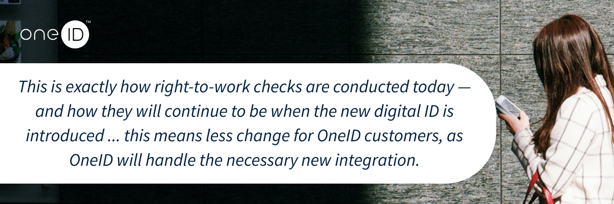 Govt Digital ID - OneID Announcement